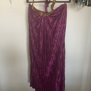 Women’s Purple Crinkle Maxi dress